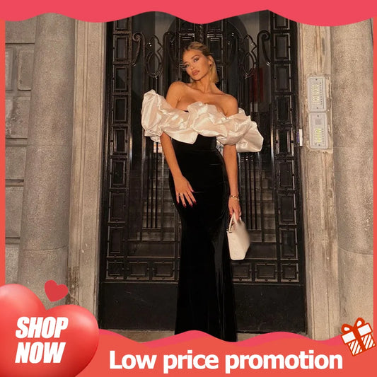 Fashion Backless Pleated Contrast Bodycon Women’s Dress