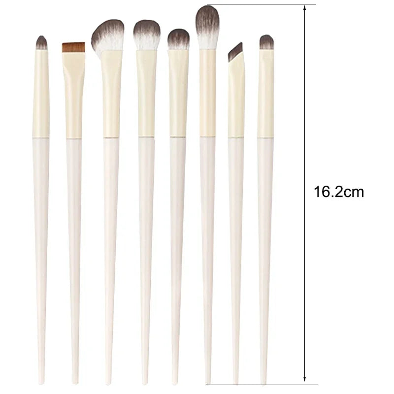 Natural Eye Makeup Brushes Set – 5/6/8/10-Piece Ultra Soft Eyeshadow & Eyeliner Brushes for Precision Application