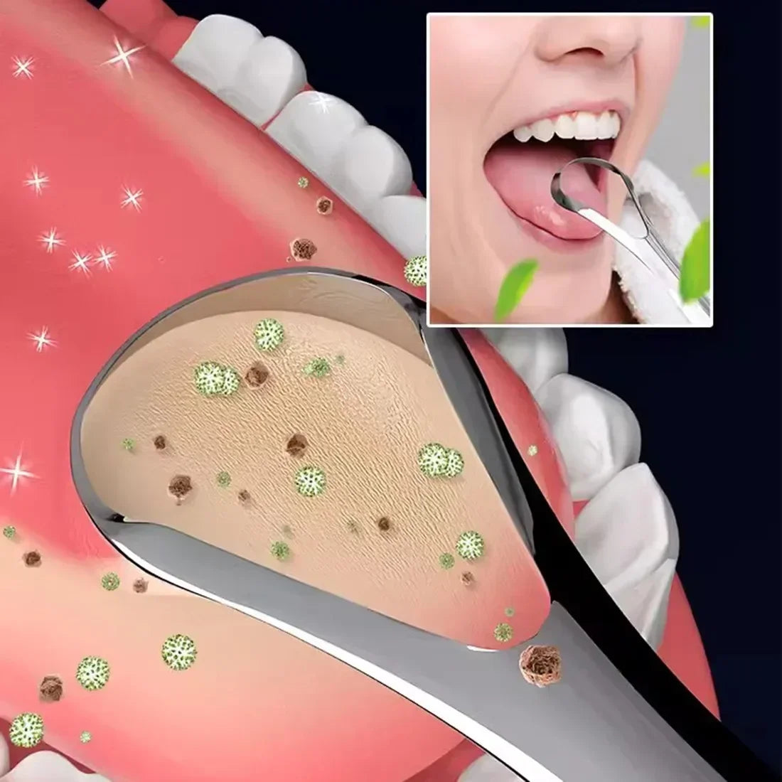 Stainless Steel Tongue Scraper