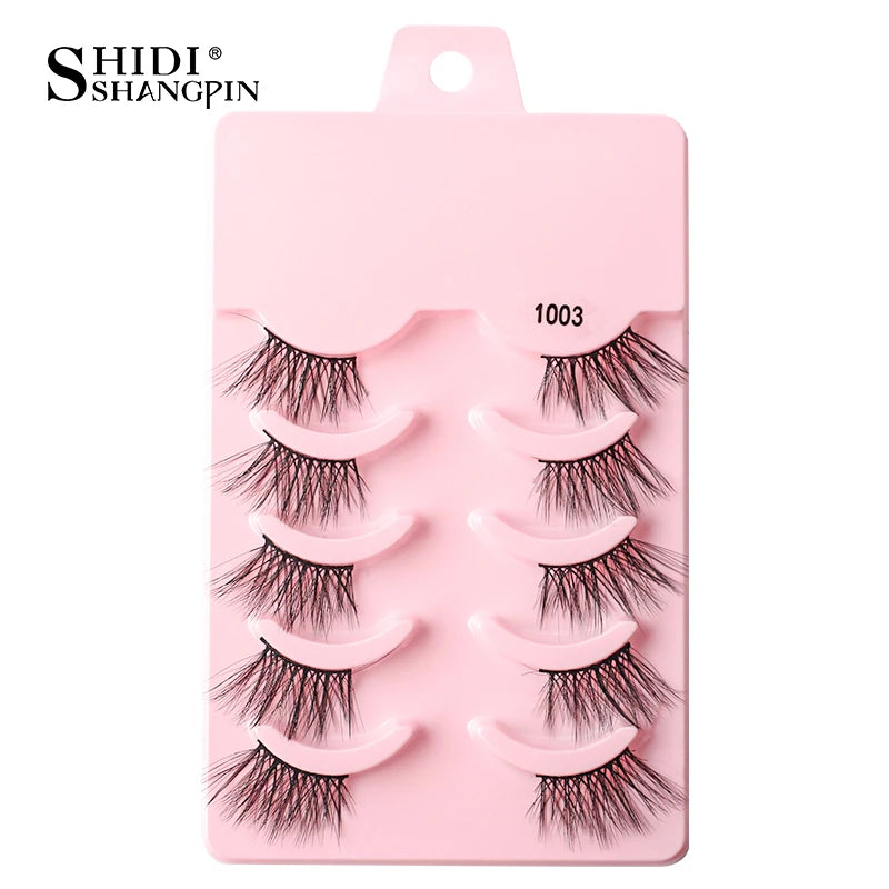 Half Eyelashes 3/5/10 Half Lashes Soft Natural Look Cat Eye Lashes Makeup Tool Extension Fluffy Faux Cils maquiagem Half Lashes