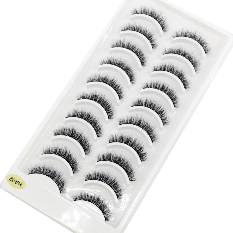 10 Pairs 3D Mink False Eyelashes