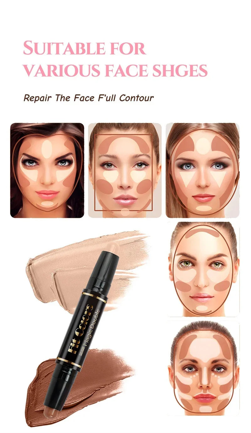 Double-ended Dual-purpose High-light & Contour Stick