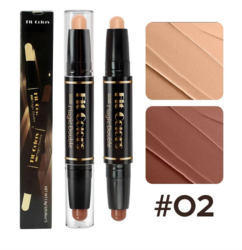 Double-ended Dual-purpose High-light & Contour Stick