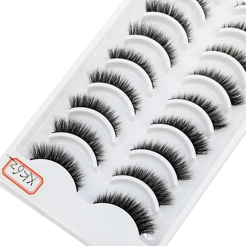 10 Pairs 3D Mink False Eyelashes