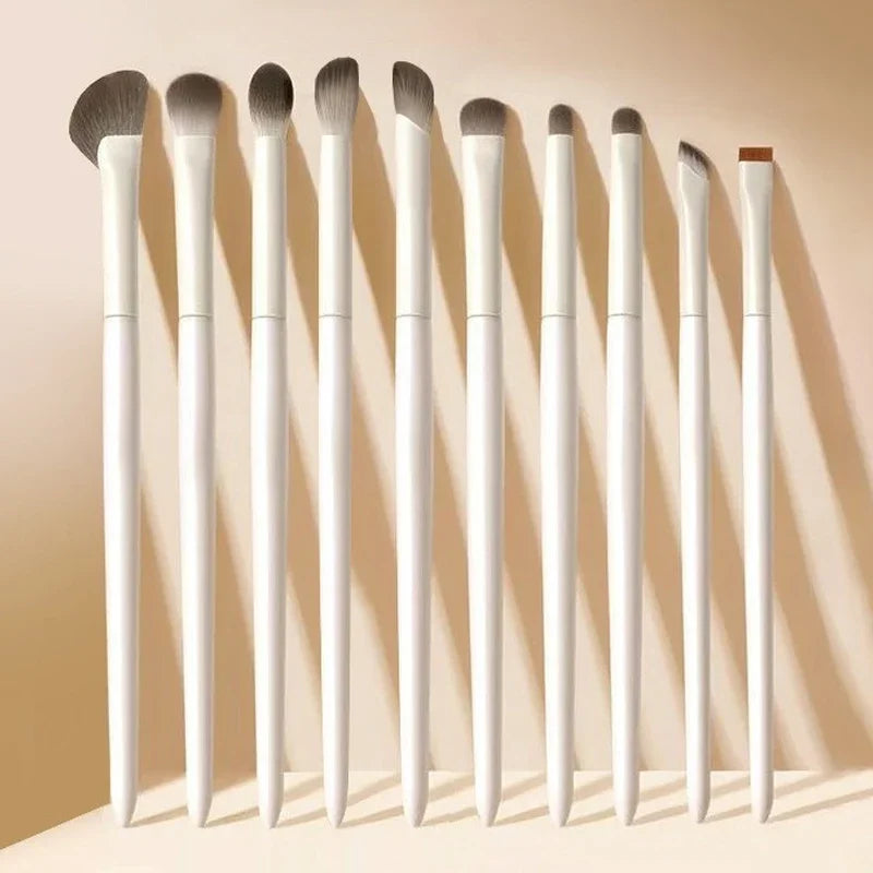 Natural Eye Makeup Brushes Set – 5/6/8/10-Piece Ultra Soft Eyeshadow & Eyeliner Brushes for Precision Application