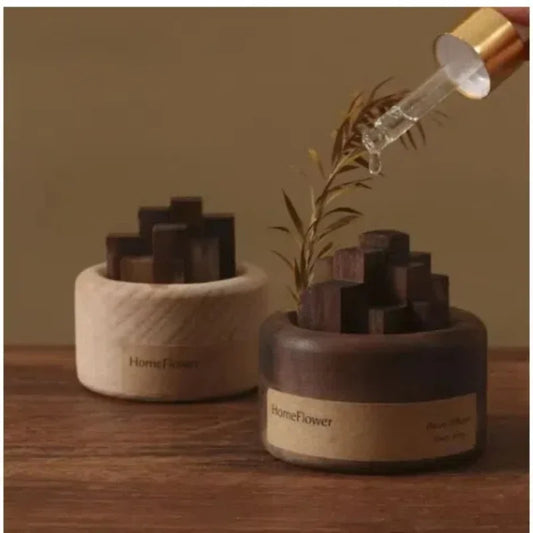 Eco-Friendly Wooden Essential Oil Diffuser – Fireless Aroma Aromatherapy Diffuser for Home & Office Decoration