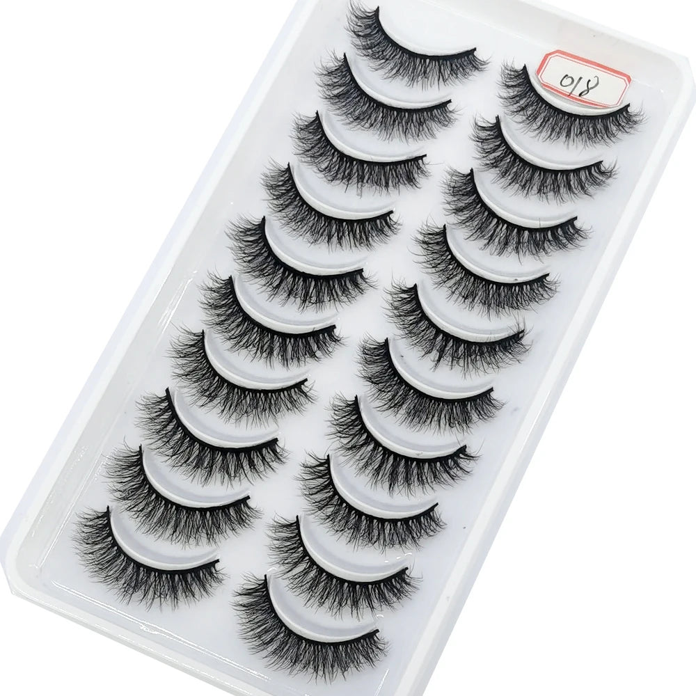 10 Pairs 3D Mink False Eyelashes