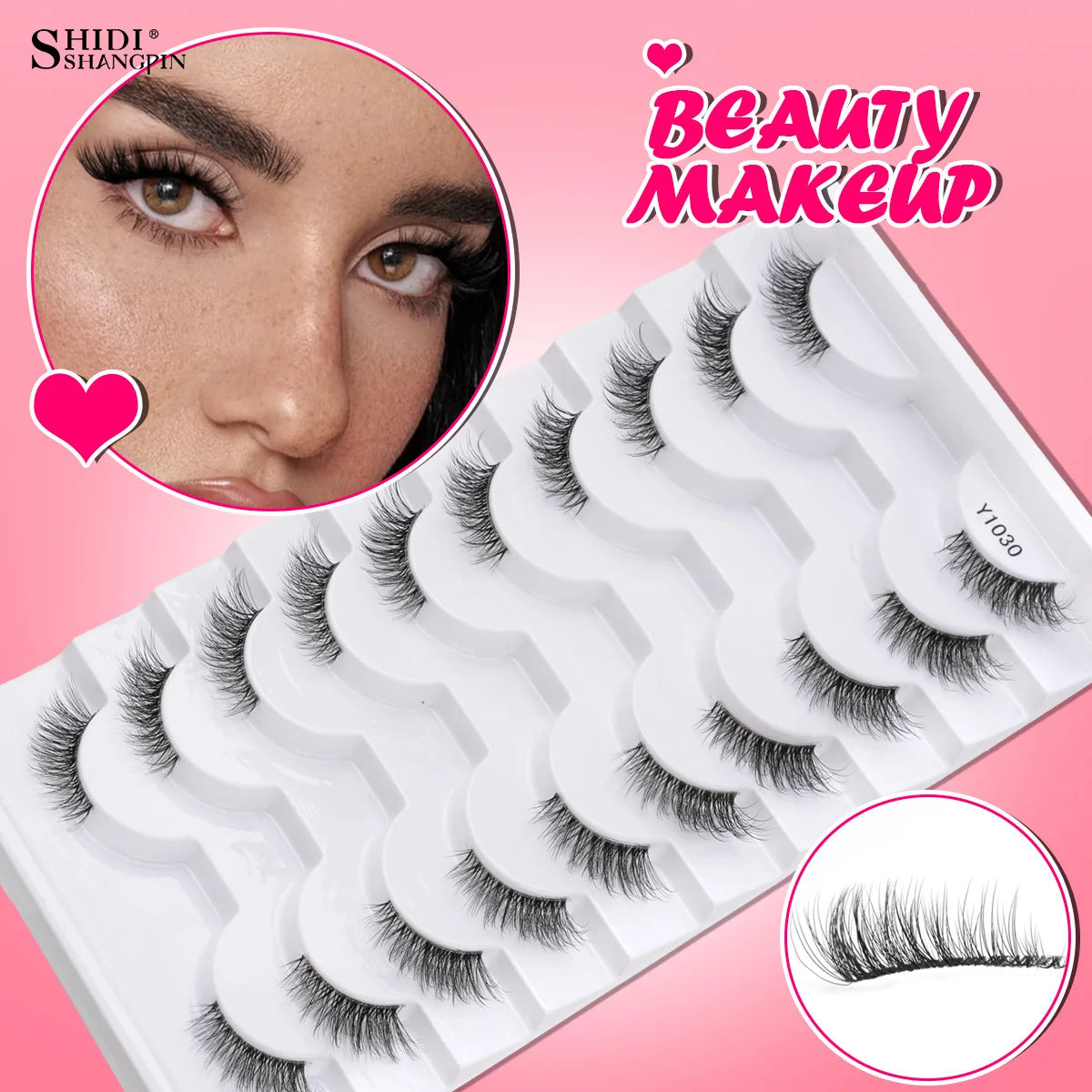 Half Eyelashes 3/5/10 Half Lashes Soft Natural Look Cat Eye Lashes Makeup Tool Extension Fluffy Faux Cils maquiagem Half Lashes