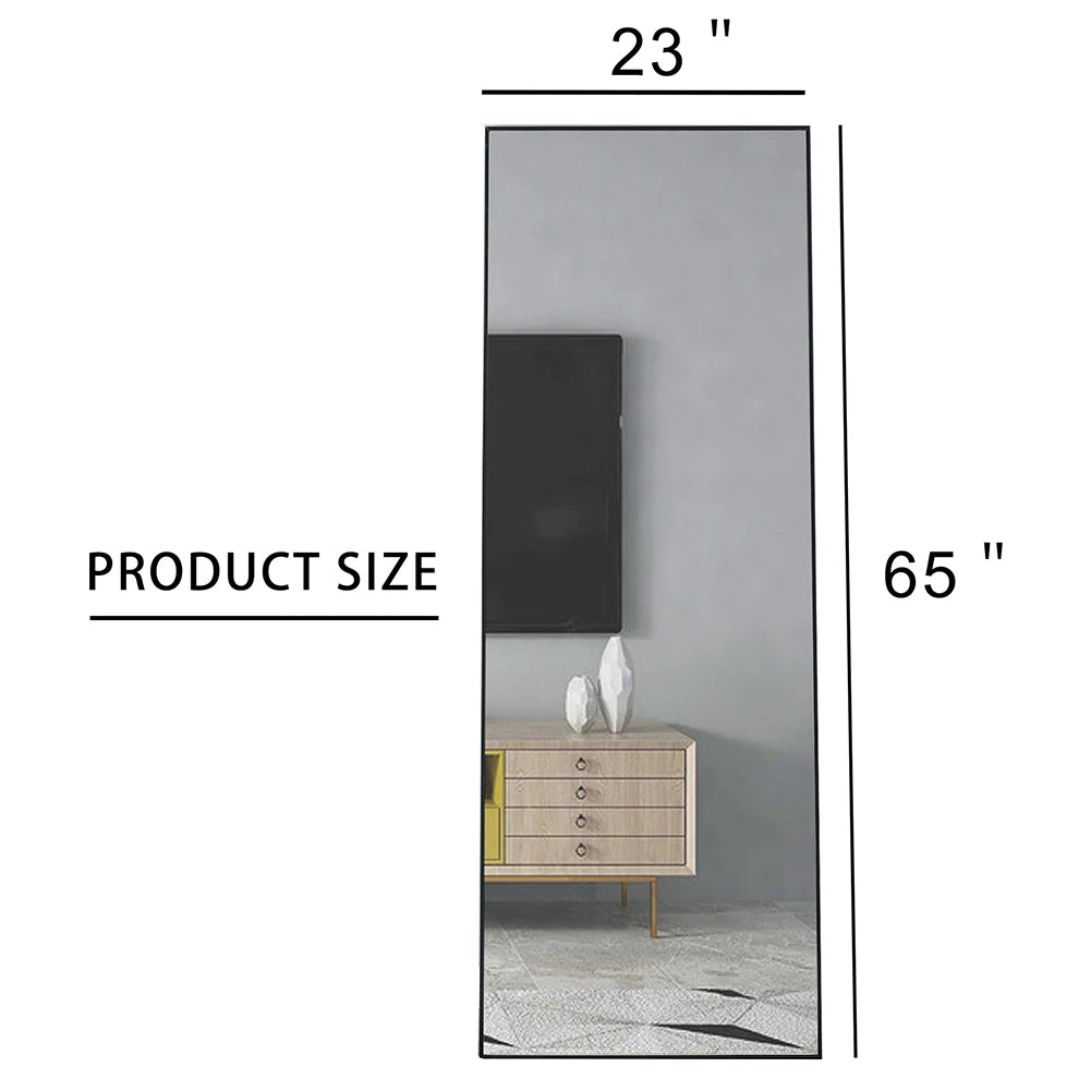 Solid Wood Frame Full-Length Mirror