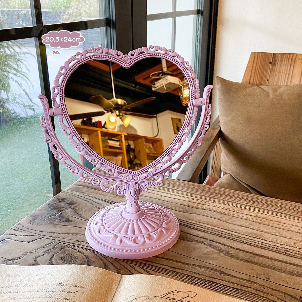 Oval Vintage Makeup Mirror