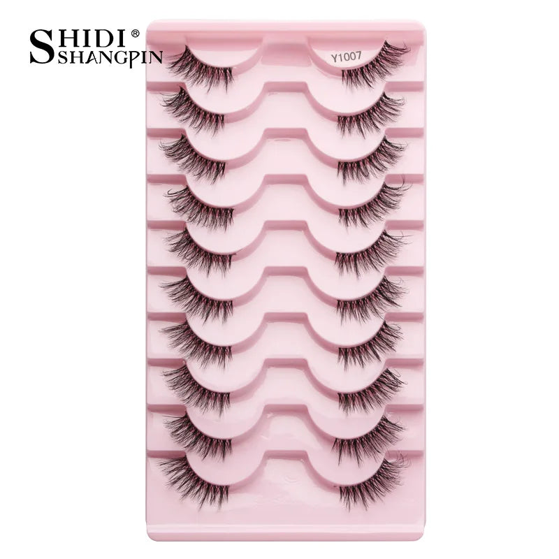 Half Eyelashes 3/5/10 Half Lashes Soft Natural Look Cat Eye Lashes Makeup Tool Extension Fluffy Faux Cils maquiagem Half Lashes