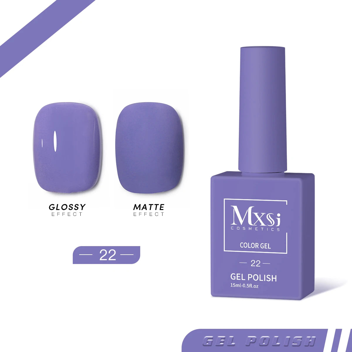 Mxsi 15ml Neon Gel Nail Polish Set - Brown, Blue, Red, Green, Nude, UV Varnish