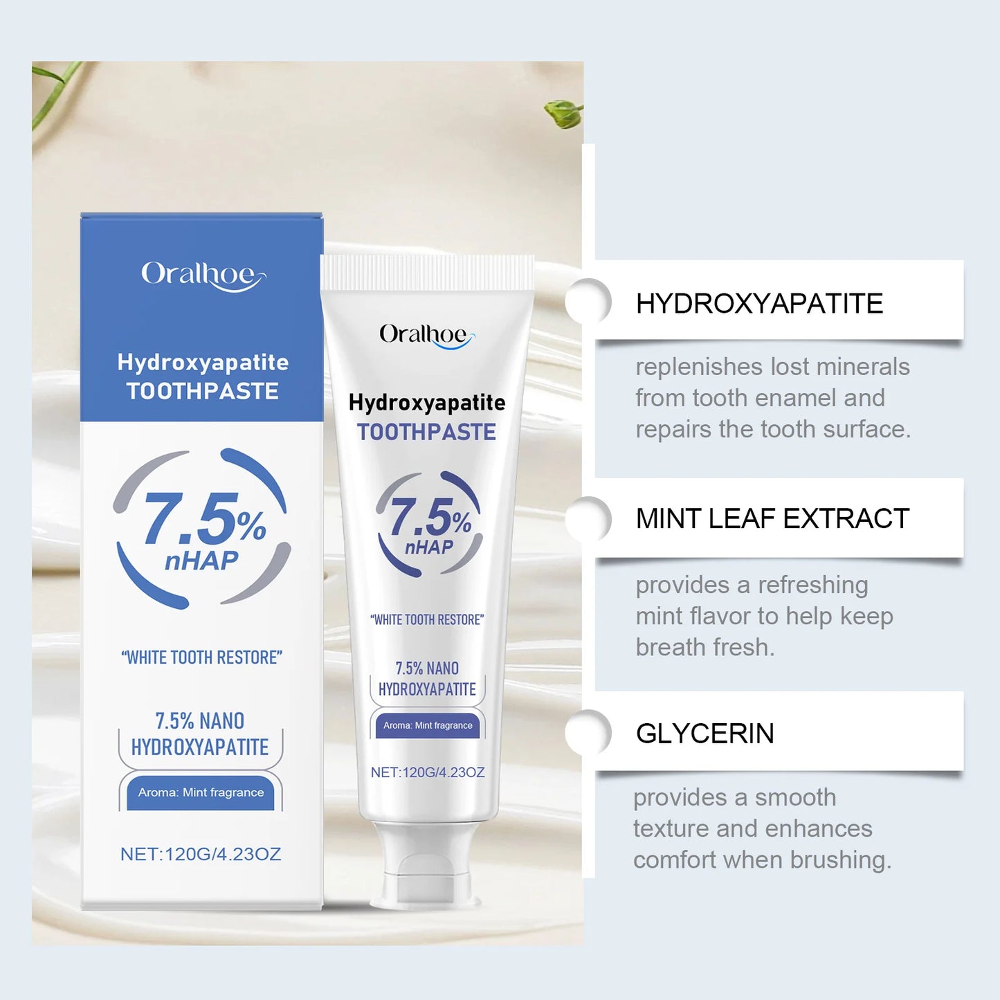 Hydroxyapatite Toothpaste & Tooth Powder