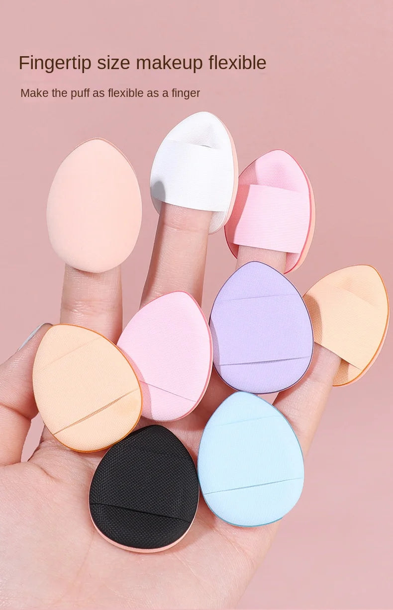 10Pcs Mini Finger Puff Foundation Applicators