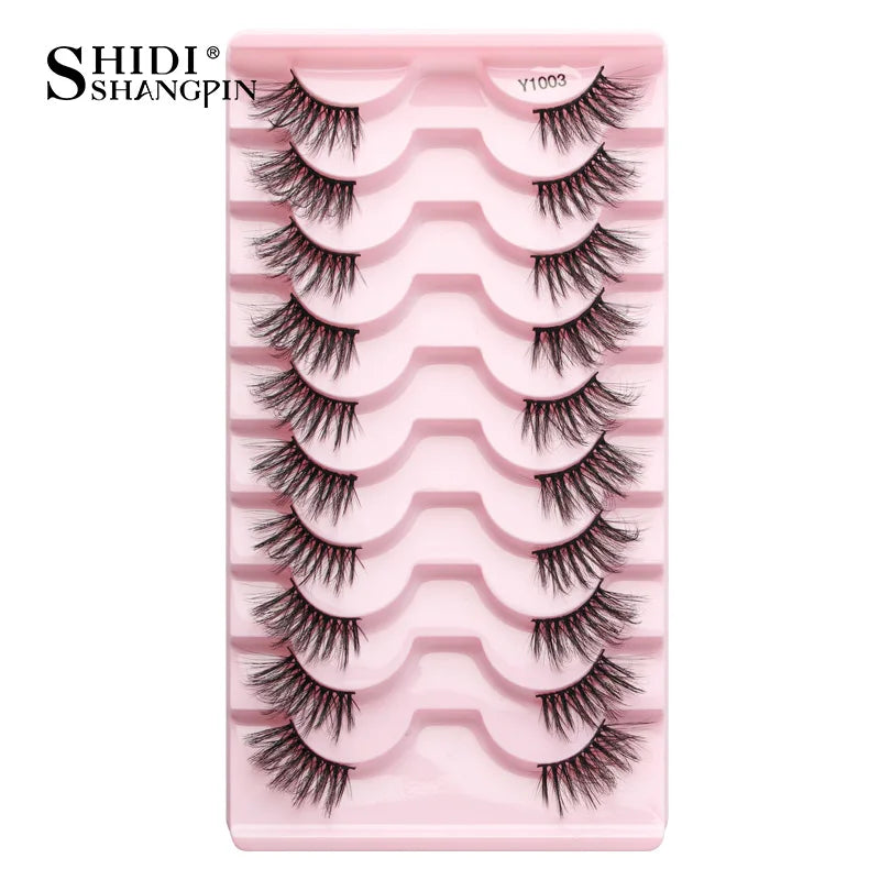 Half Eyelashes 3/5/10 Half Lashes Soft Natural Look Cat Eye Lashes Makeup Tool Extension Fluffy Faux Cils maquiagem Half Lashes