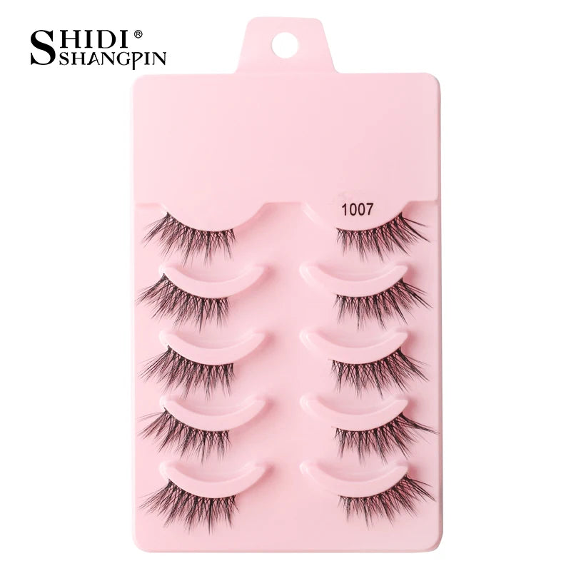 Half Eyelashes 3/5/10 Half Lashes Soft Natural Look Cat Eye Lashes Makeup Tool Extension Fluffy Faux Cils maquiagem Half Lashes