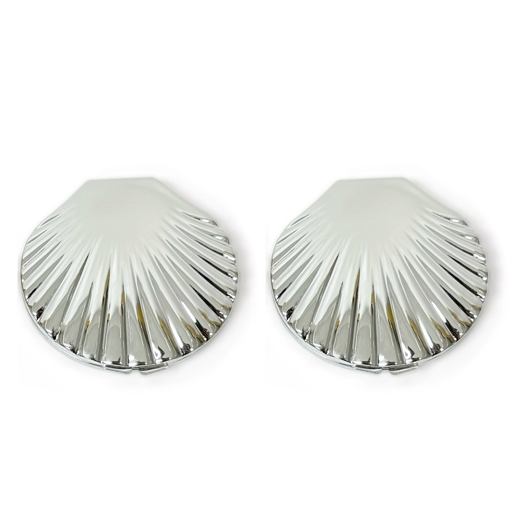 Elegant Shell-Shaped Double-Sided Pocket Mirror – Stylish & Practical!