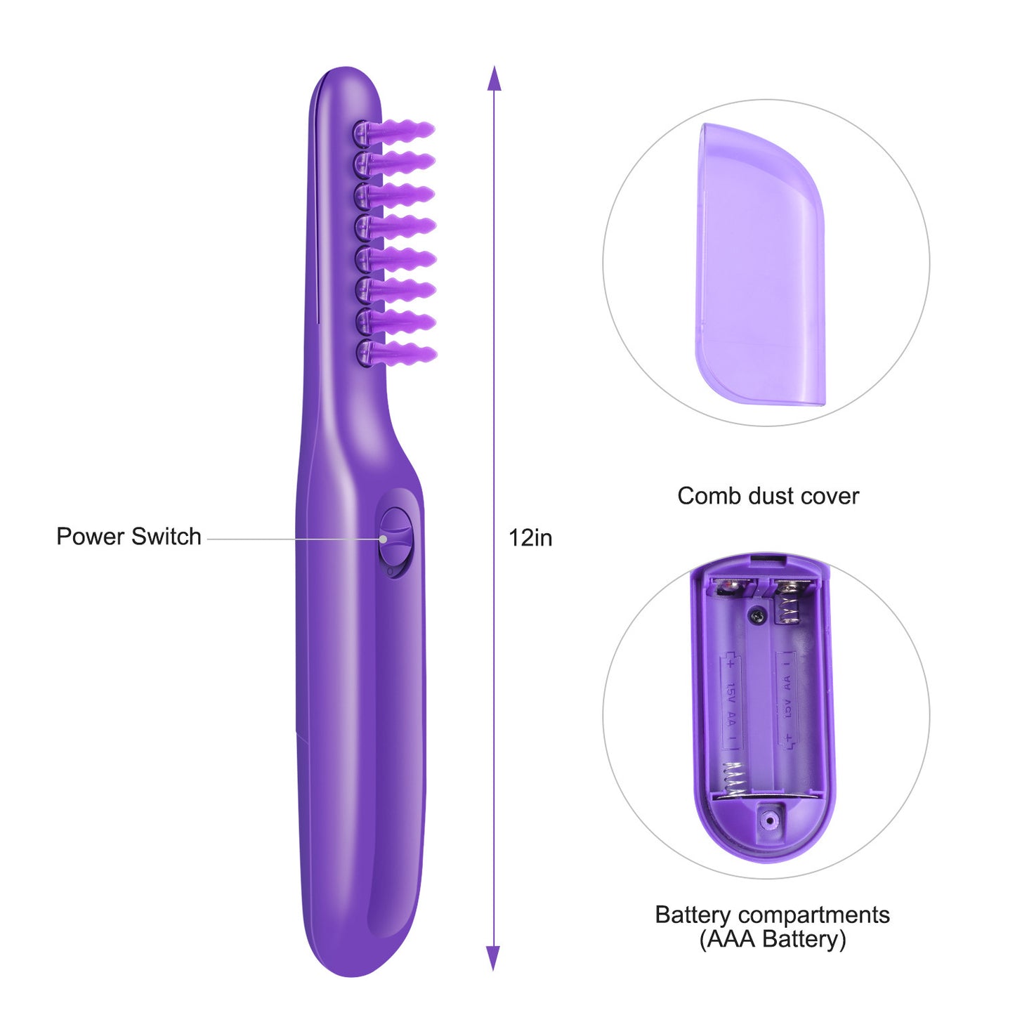 Electric Detangling Brush & Scalp Massager – Tangle-Free, Effortless Styling!
