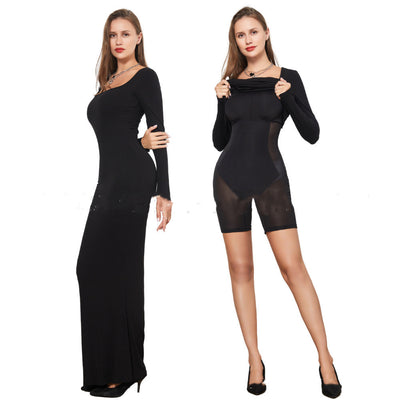 Sculpt & Style – Two-in-One Double-Layer Shaping Dress